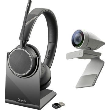 Poly Studio P5 Kit mit Webcam & Voyager 4220 wireless Kopfhörer